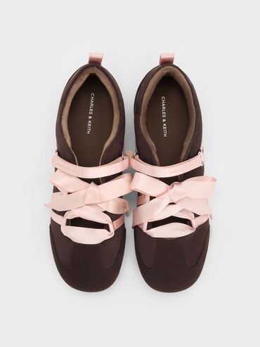 Gi&agrave;y sneakers cổ thấp Silko Faux Suede, Dark Brown Textured, hi-res