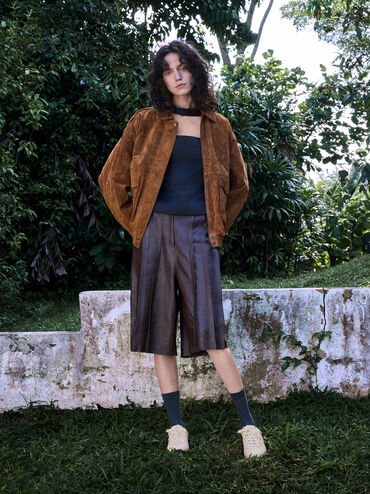 Jace Leather Sneakers, Chalk, hi-res