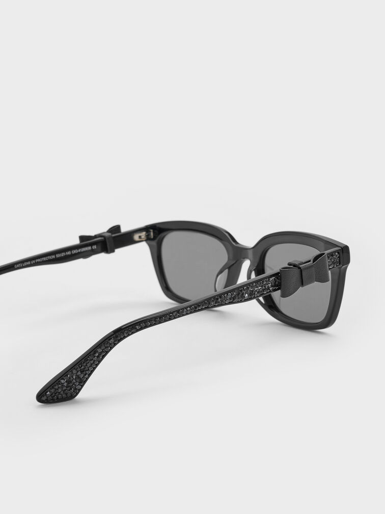 K&iacute;nh m&aacute;t gọng chữ nhật Tanya, Jet Black, hi-res