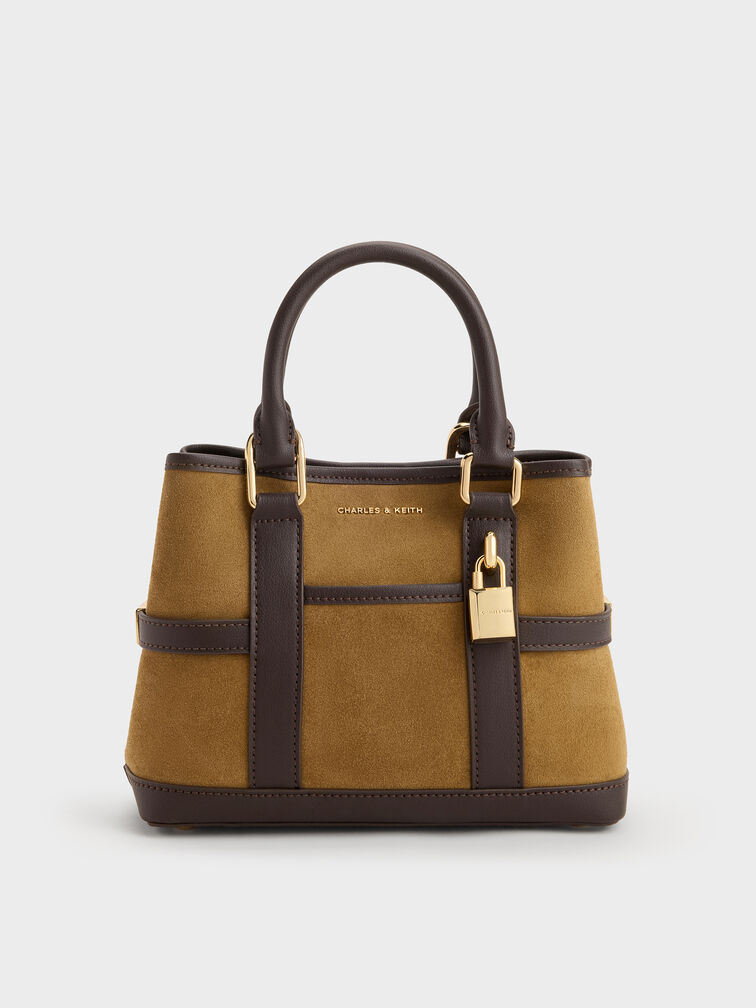 Mini Scottie Two-Tone Tote Bag, Sahara Sand, hi-res
