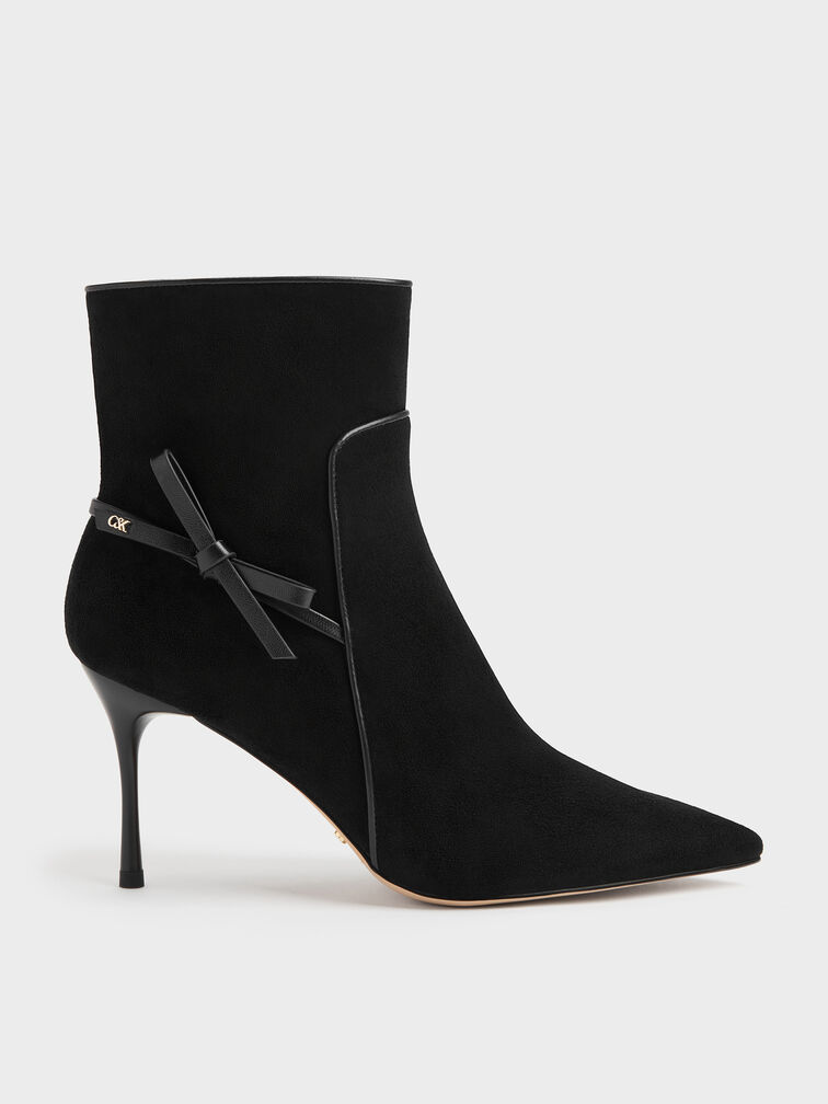 Gi&agrave;y boots cao g&oacute;t cổ cao, Đen họa tiết, hi-res