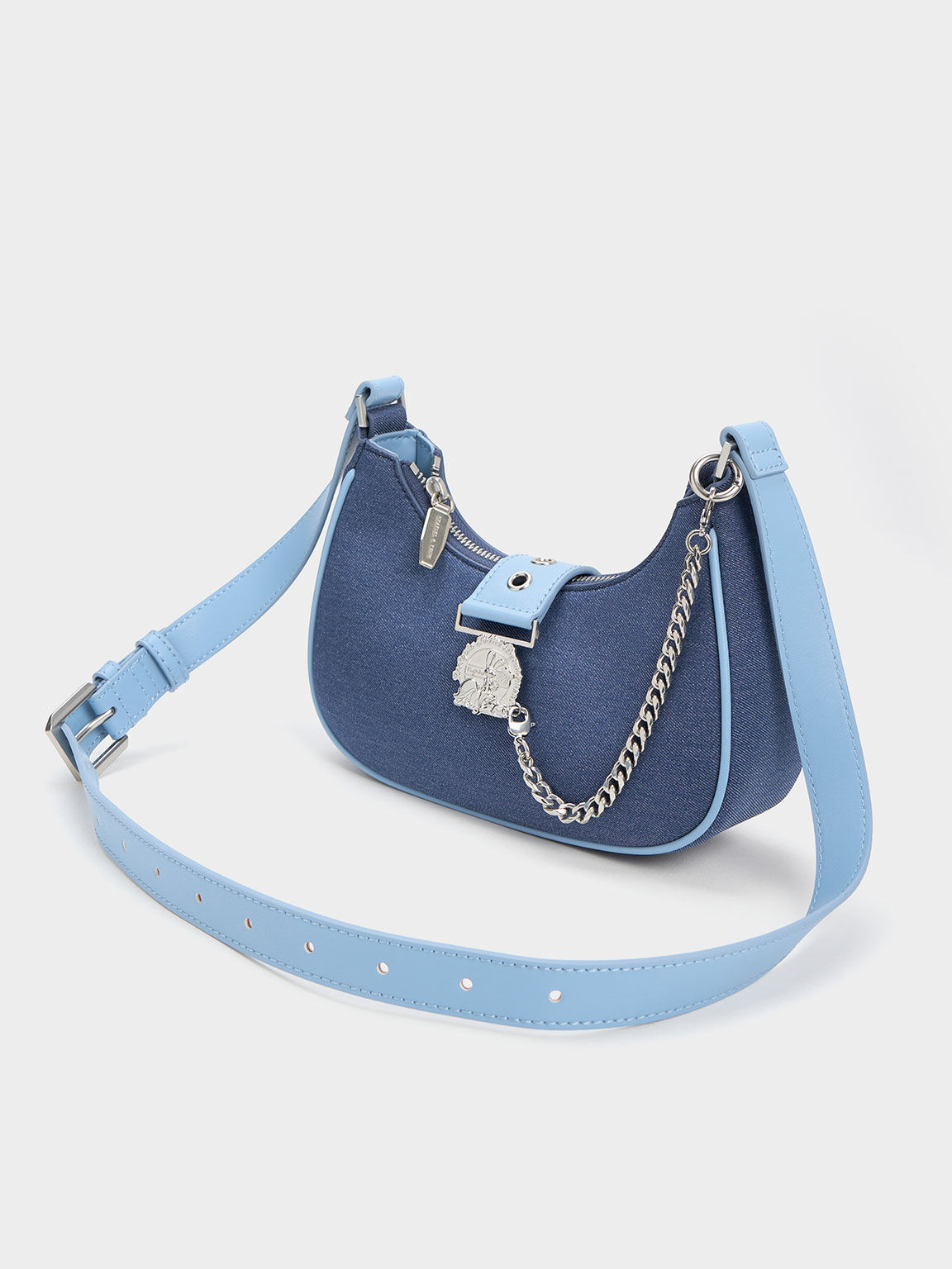Judy Hopps Belted Bag, Denim Blue, hi-res