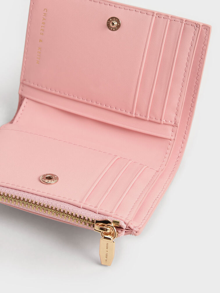 Top Zip Small Wallet, Light Pink, hi-res