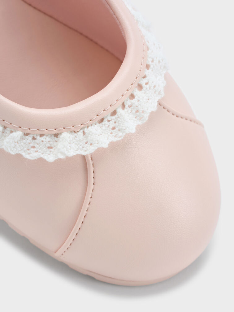 Gi&agrave;y sneakers b&eacute; g&aacute;i đế cao, Hồng nhạt, hi-res