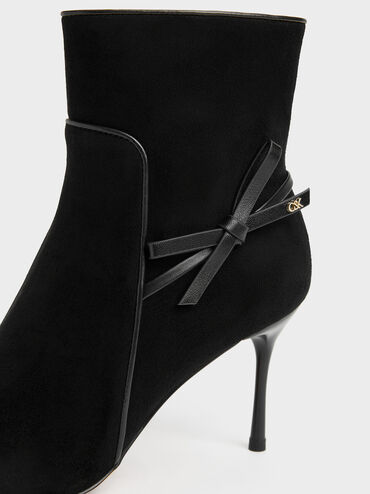 Gi&agrave;y boots cao g&oacute;t cổ cao, Đen họa tiết, hi-res