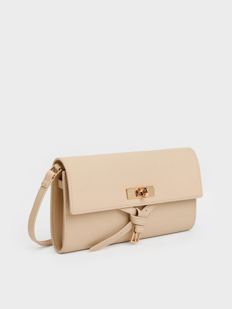 T&uacute;i đeo ch&eacute;o thắt d&acirc;y Tricha c&aacute;t be, Sand Beige, hi-res
