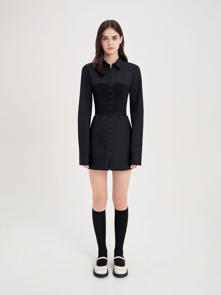 Giày búp bê Rounded Square-Toe Mary Janes, Trắng, hi-res