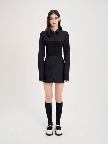 Giày búp bê Rounded Square-Toe Mary Janes, Trắng, hi-res