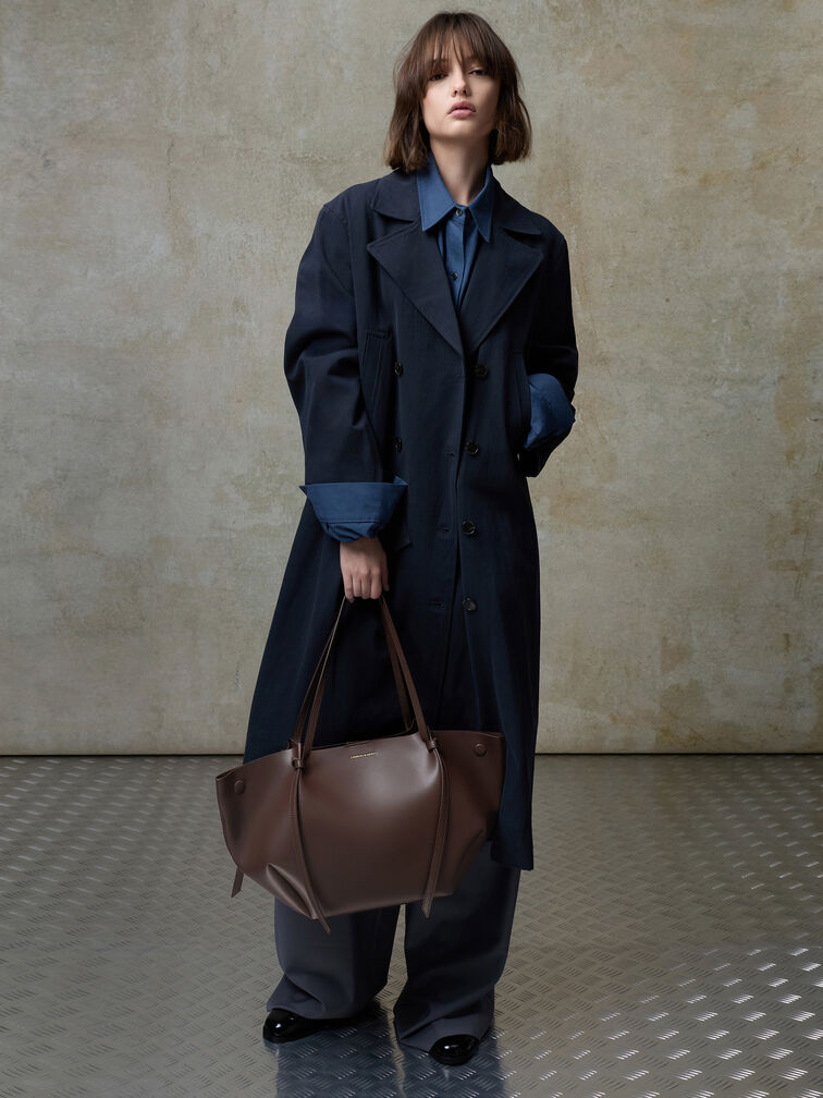 T&uacute;i tote XL Calla, N&acirc;u sẫm, hi-res