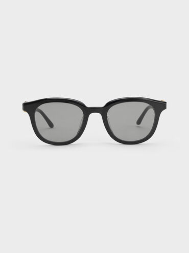 Roux Crystal Square Sunglasses, Noir, hi-res