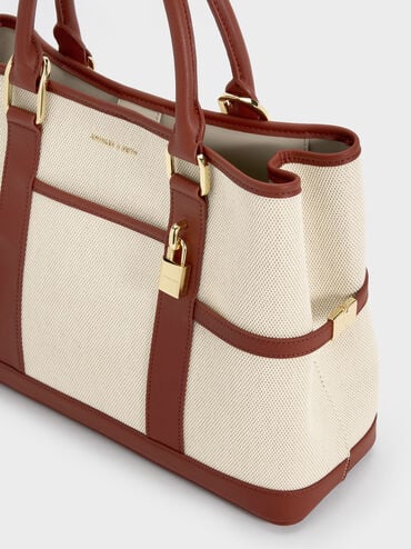 T&uacute;i tote Scottie Canvas, Gạch, hi-res