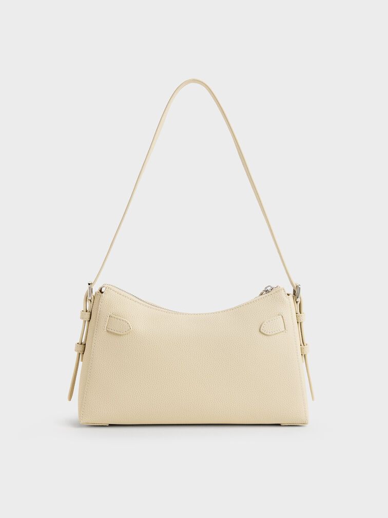 Dinora Belted Shoulder Bag, Chalk, hi-res