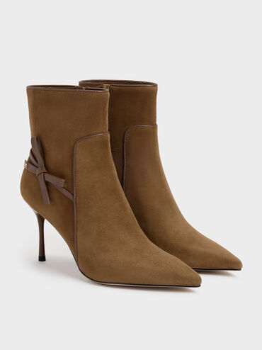Gi&agrave;y boots cao g&oacute;t cổ cao, N&acirc;u, hi-res