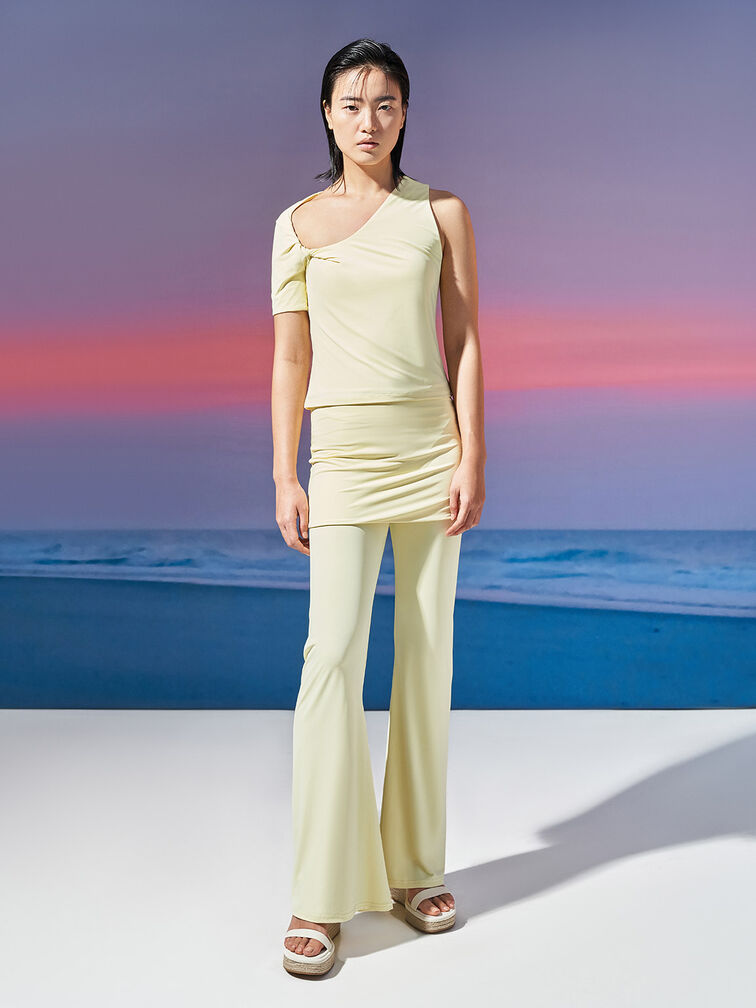 Gi&agrave;y đế xuồng quai ngang Espadrille, Kem, hi-res