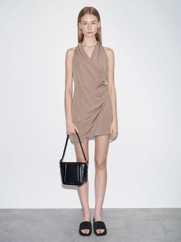 Túi bucket phom vuông Petra Boxy, Noir, hi-res