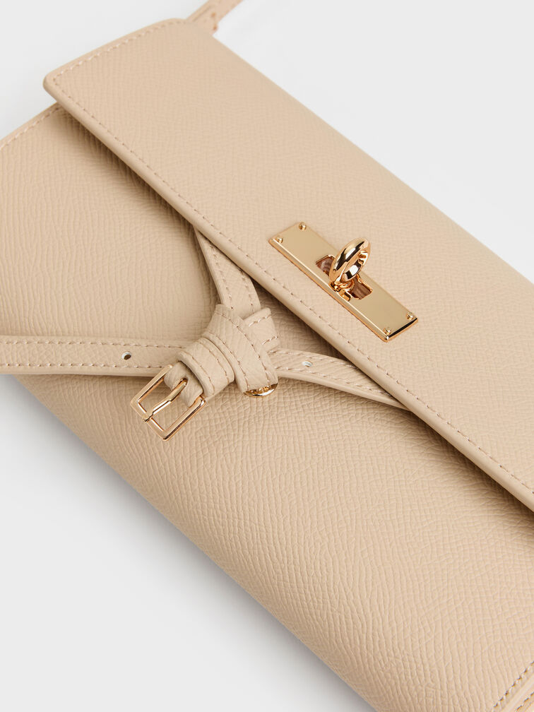 T&uacute;i đeo ch&eacute;o thắt d&acirc;y Tricha c&aacute;t be, Sand Beige, hi-res