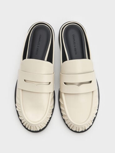 Gi&agrave;y mules mũi tr&ograve;n Dylan, Phấn, hi-res