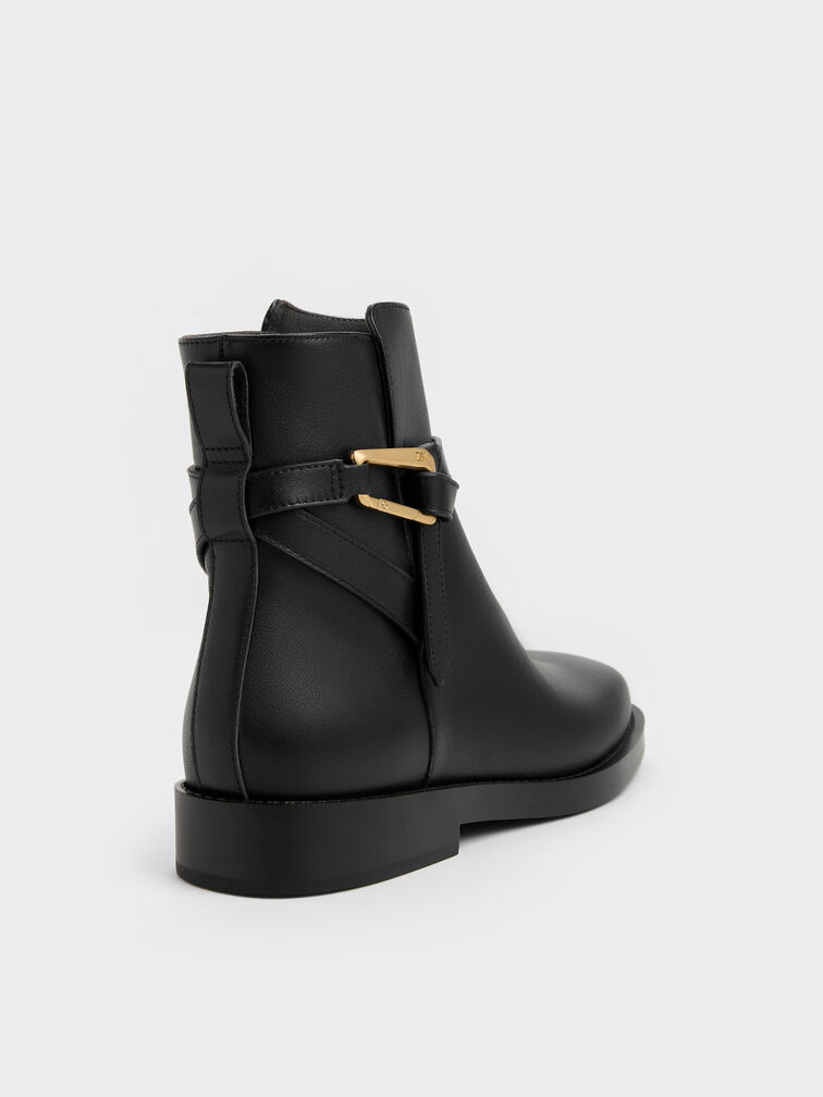 Gi&agrave;y boots cổ cao Daena, Đen, hi-res