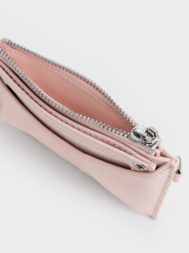 V&iacute; đựng thẻ Hazel Bow Panelled, Soft Pink, hi-res