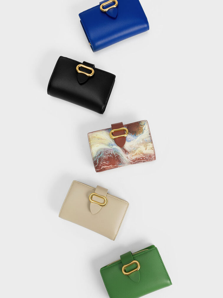 V&iacute; dạng gập phom chữ nhật Daki Belted, Be, hi-res