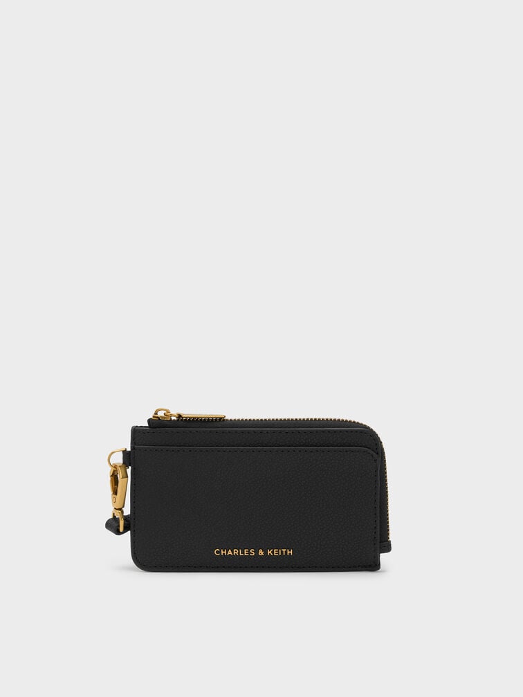 V&iacute; đựng thẻ nữ phom chữ nhật Multi Slot Wristlet, Đen, hi-res