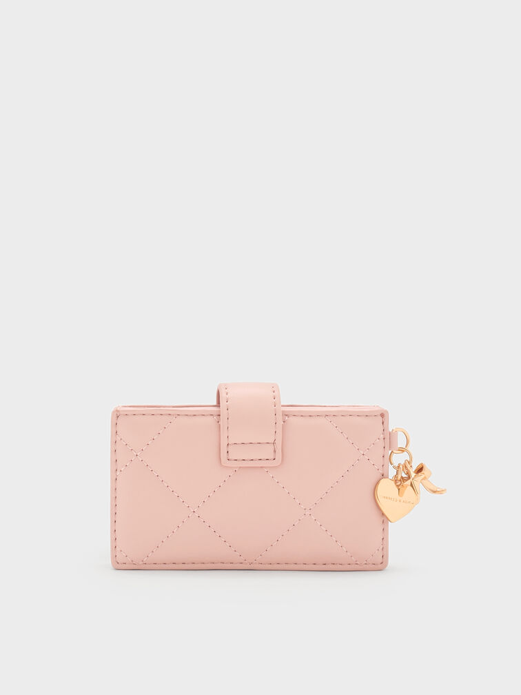 V&iacute; đựng thẻ Arrietty Quilted Belted, Hồng nhạt, hi-res