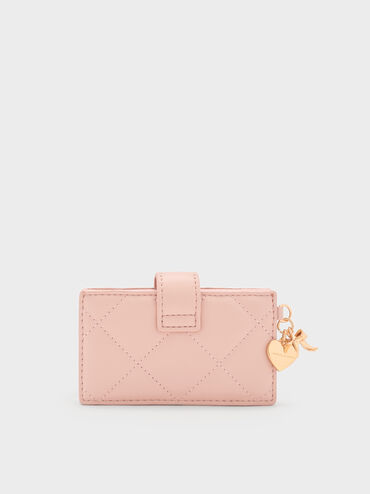 V&iacute; đựng thẻ Arrietty Quilted Belted, Hồng nhạt, hi-res