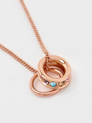 V&ograve;ng cổ Maeve Crystal-Embellished, V&agrave;ng hồng, hi-res