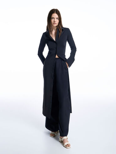 Sepphe Metallic Buckle Heeled Mules, Chalk, hi-res