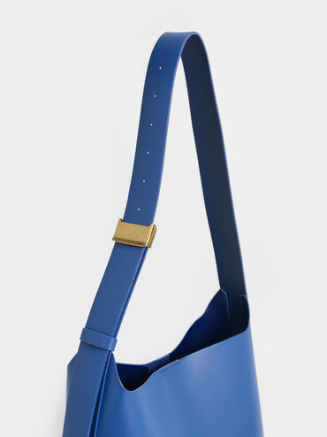 Edna Large Hobo Bag, Blue, hi-res