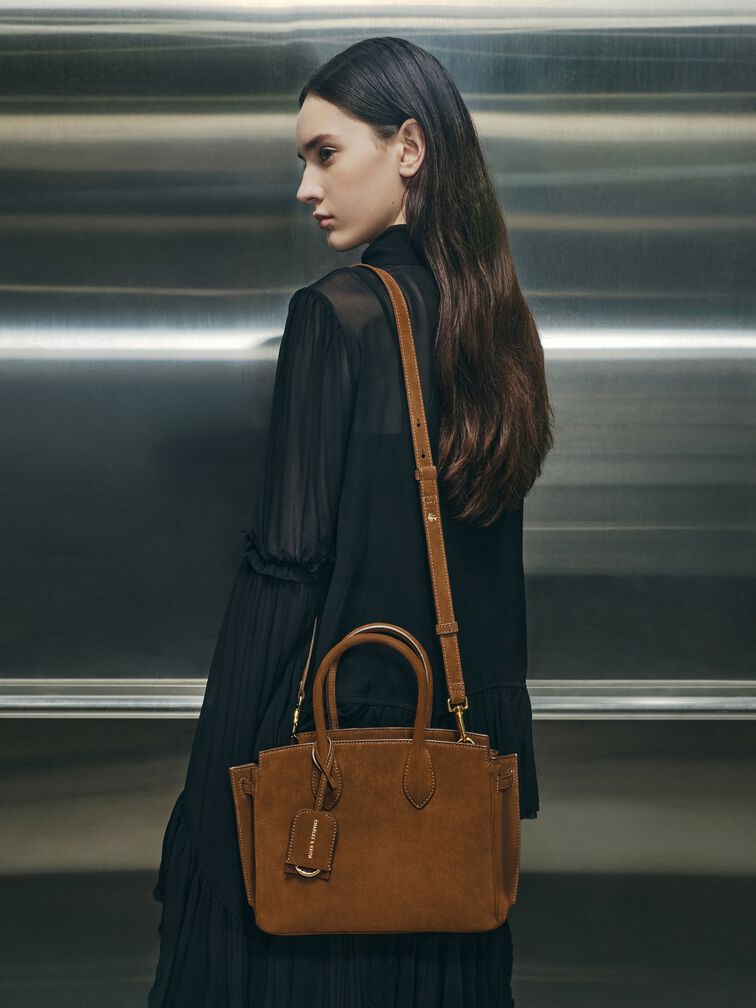 Ginevra Tote Bag, Pecan Brown, hi-res