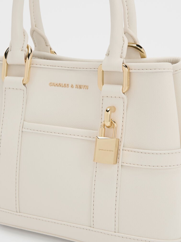 Mini Scottie Tote Bag, Cream, hi-res