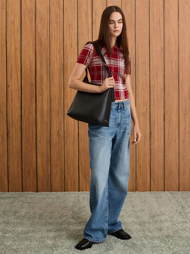 Edna Tote Bag, Black, hi-res