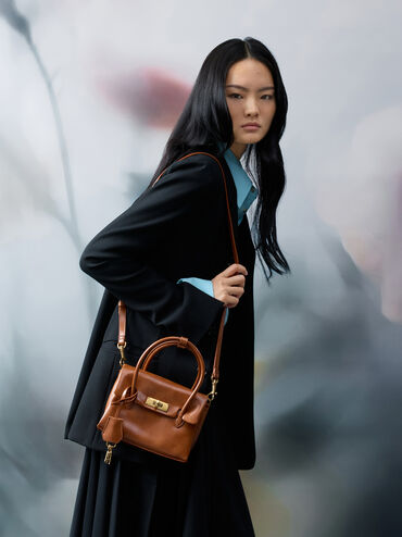 T&uacute;i tote Mini Kerry, Distressed Tan, hi-res