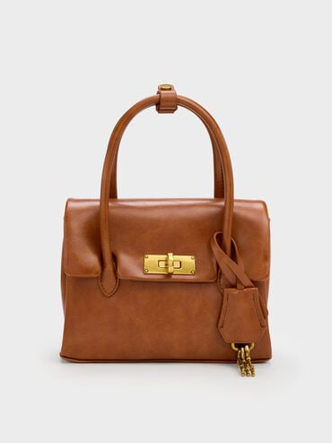 T&uacute;i tote Mini Kerry, Distressed Tan, hi-res