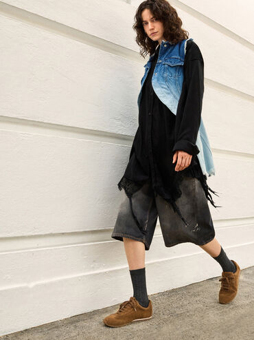 Giày sneakers cổ thấp Jace Leather, Nâu, hi-res