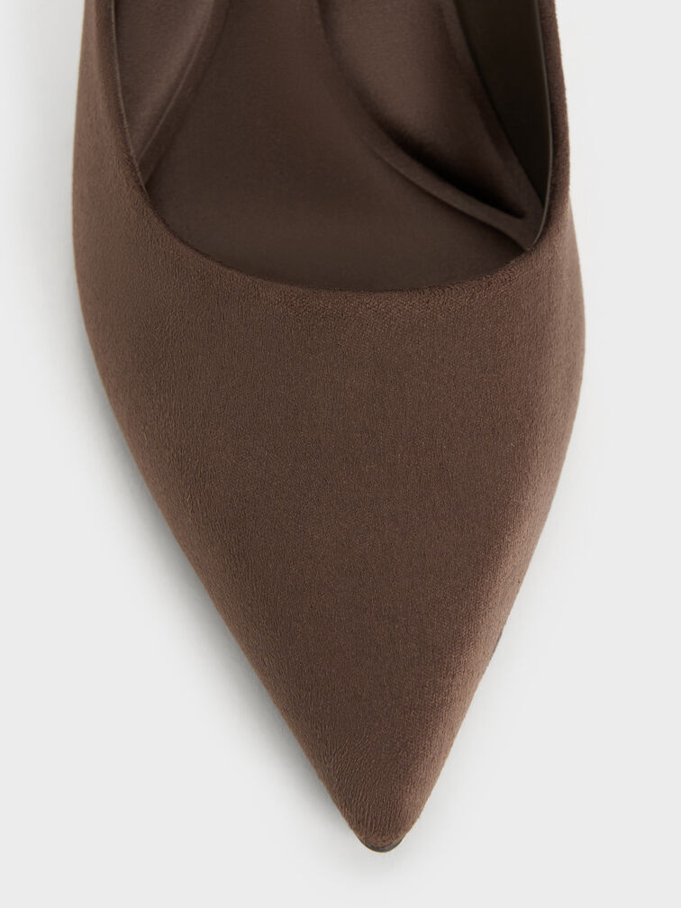 Gi&agrave;y cao g&oacute;t mũi nhọn Emmy, Dark Brown Textured, hi-res