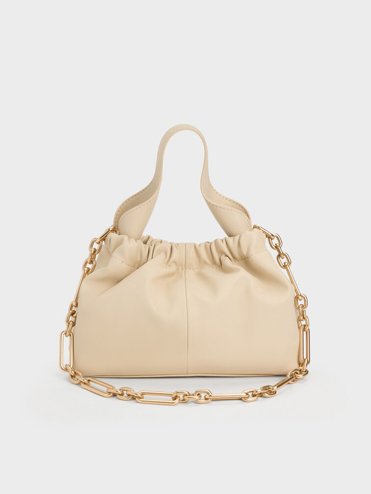 T&uacute;i x&aacute;ch h&igrave;nh thang Ally Ruched Slouchy, Be, hi-res
