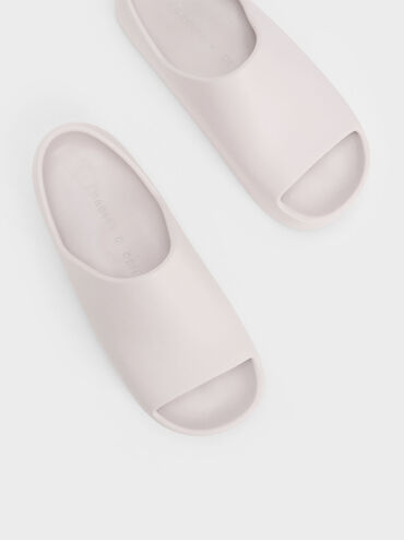 Morgan Platform Slide Sandals, Nude, hi-res