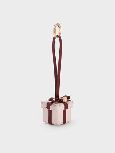 Gift Box Charm, Soft Pink, hi-res