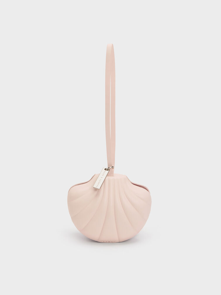 M&oacute;c kho&aacute; t&uacute;i x&aacute;ch Seashell Swirl-Print, Hồng, hi-res