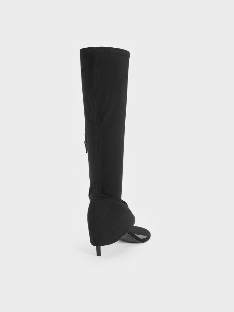 Gi&agrave;y boots cao g&oacute;t Aether, Đen họa tiết, hi-res
