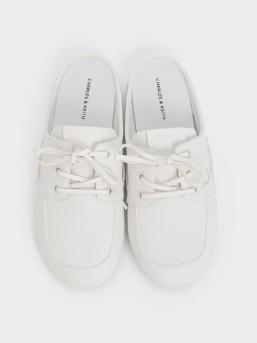 Jude Slip-On Boat Shoes, White, hi-res
