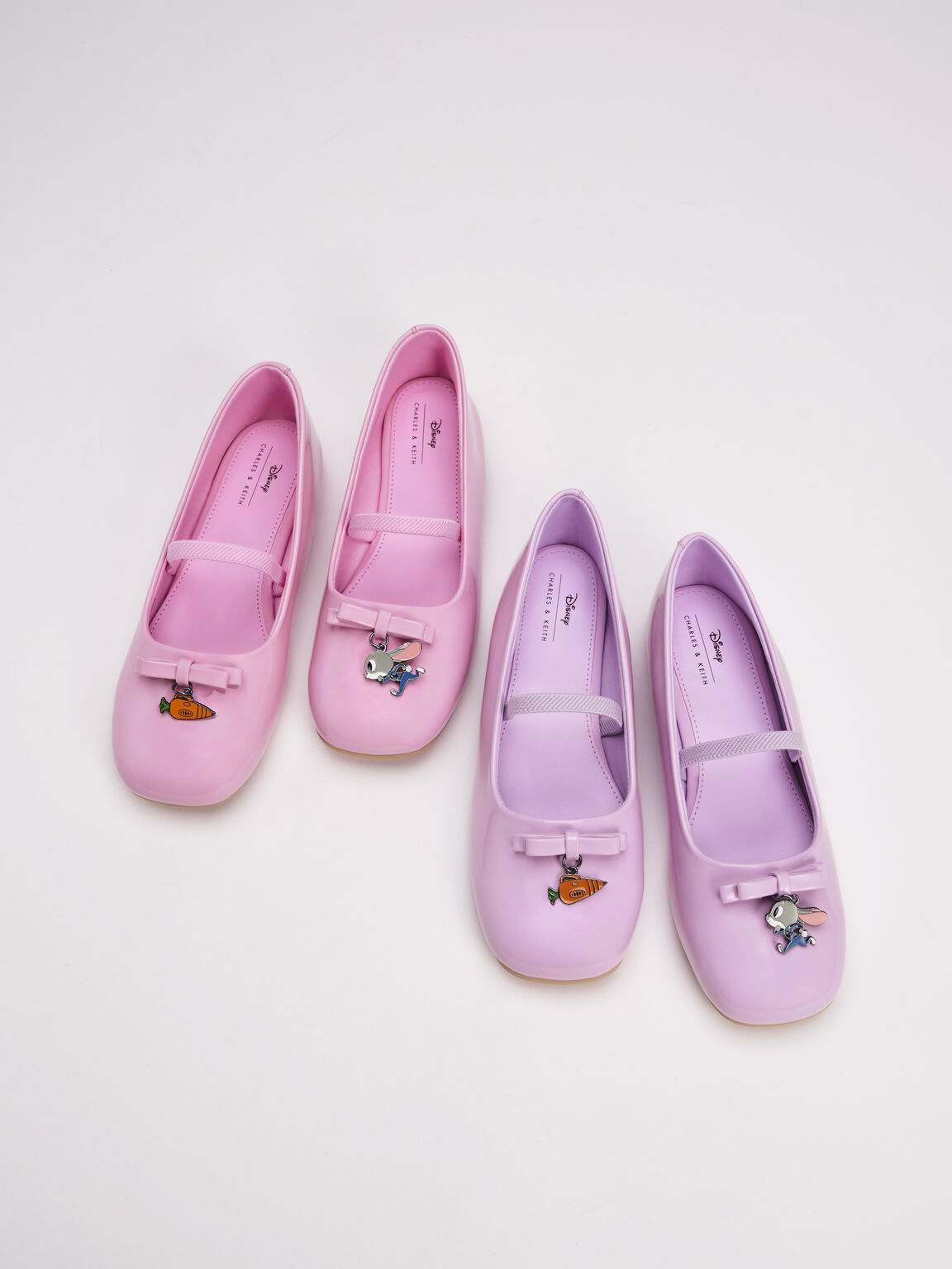 Girls' Judy Hopps Patent Ballerinas, Pink, hi-res
