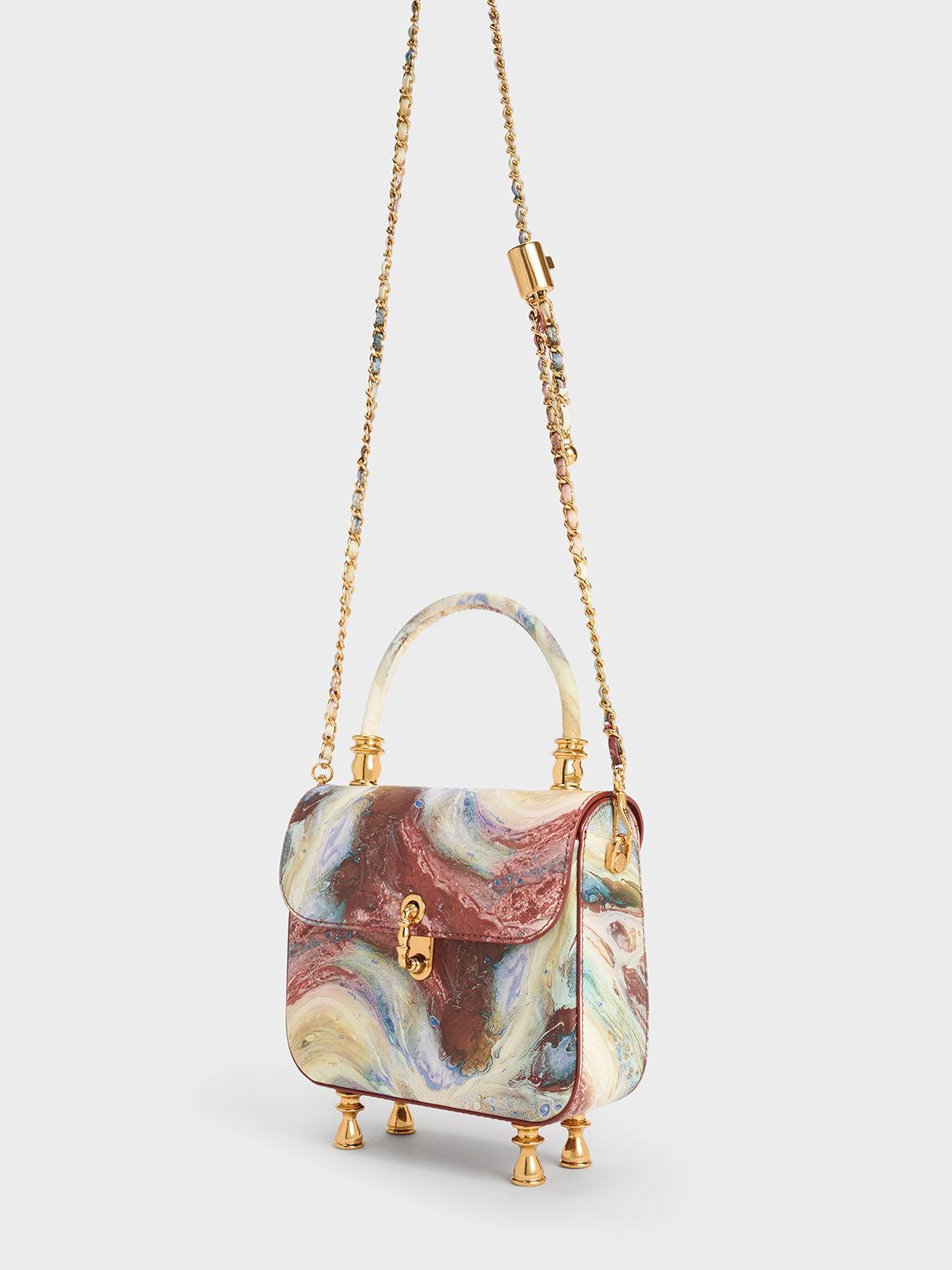 Túi xách Meriah Swirl-Print, Nhiều màu, hi-res