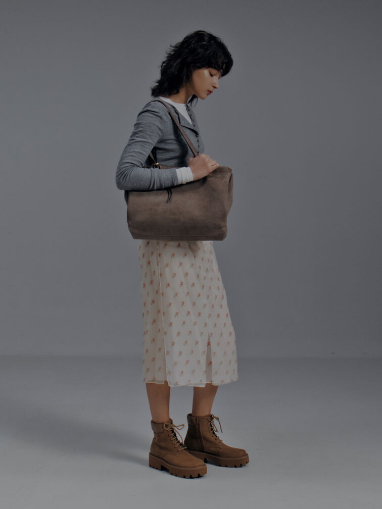 T&uacute;i tote tua rua XL Zephyr, Stone Grey, hi-res