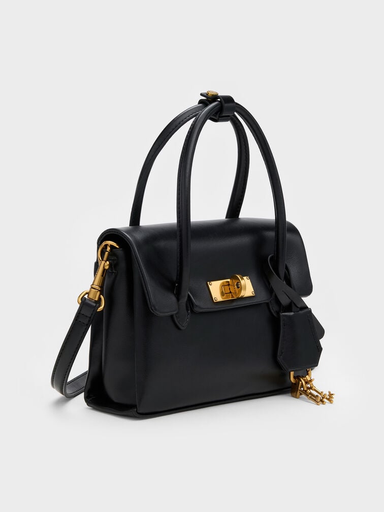 T&uacute;i tote Mini Kerry, Đen, hi-res