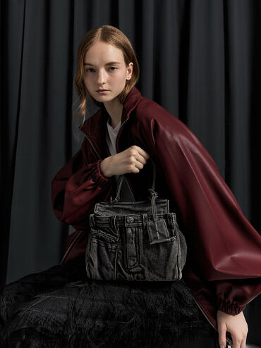 T&uacute;i x&aacute;ch Arita Denim Jeans, Denim Noir, hi-res