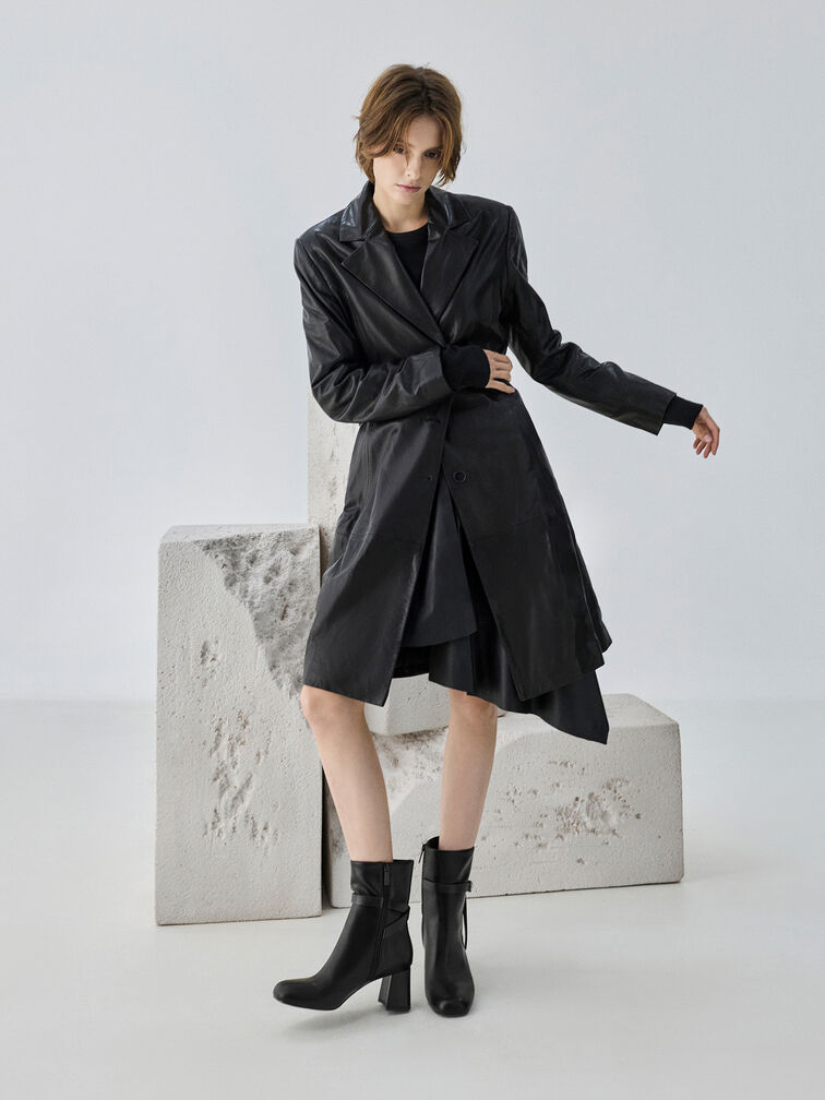 Boots cổ cao Eliza, Đen, hi-res