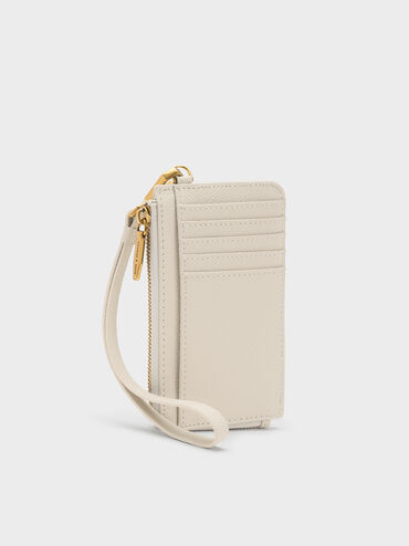 Dixie Wristlet Card Holder, Cream, hi-res